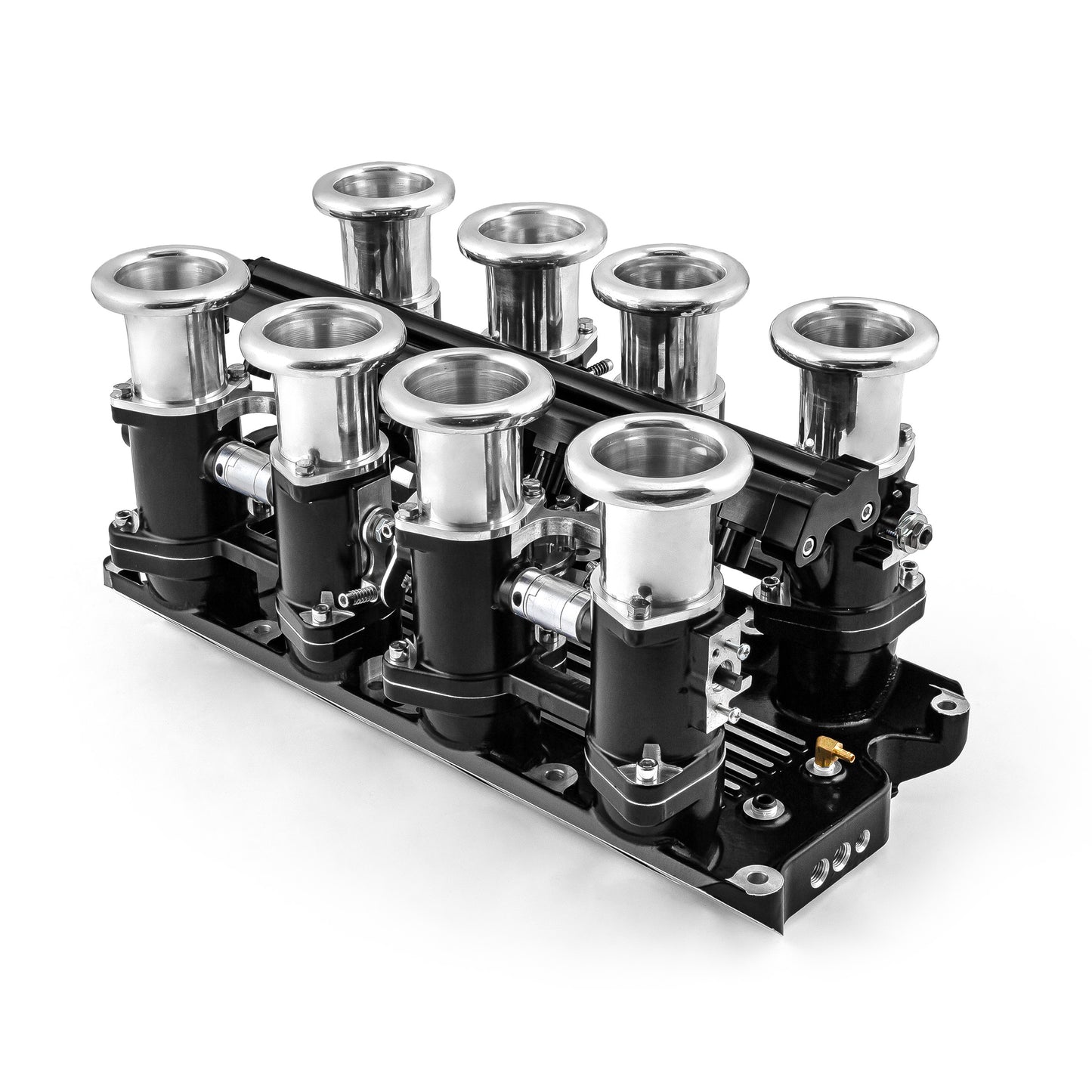 Ford SB 289/302 Windsor Downdraft 8-stack EFI-insugssystem, svart