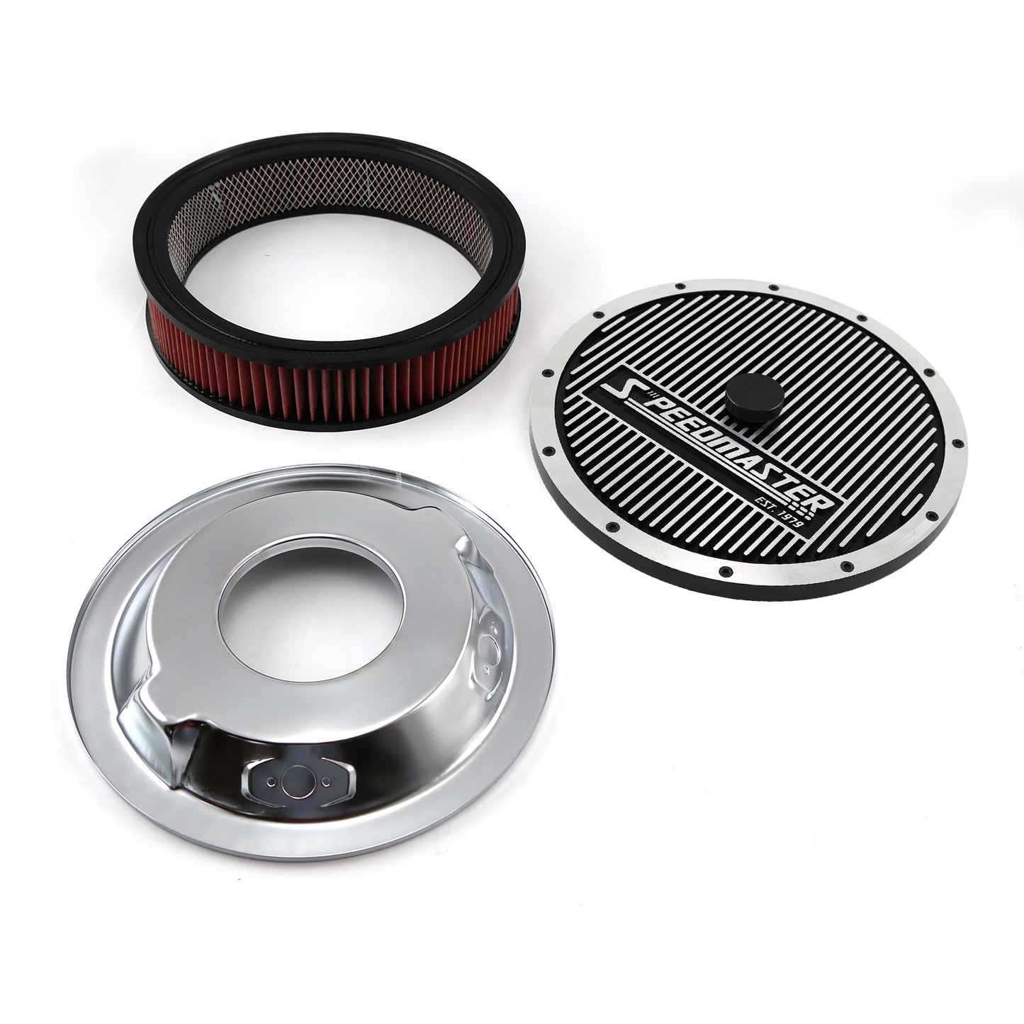 14" x 3" tvättbart element Elite Top Dropped Base Air Cleaner Kit