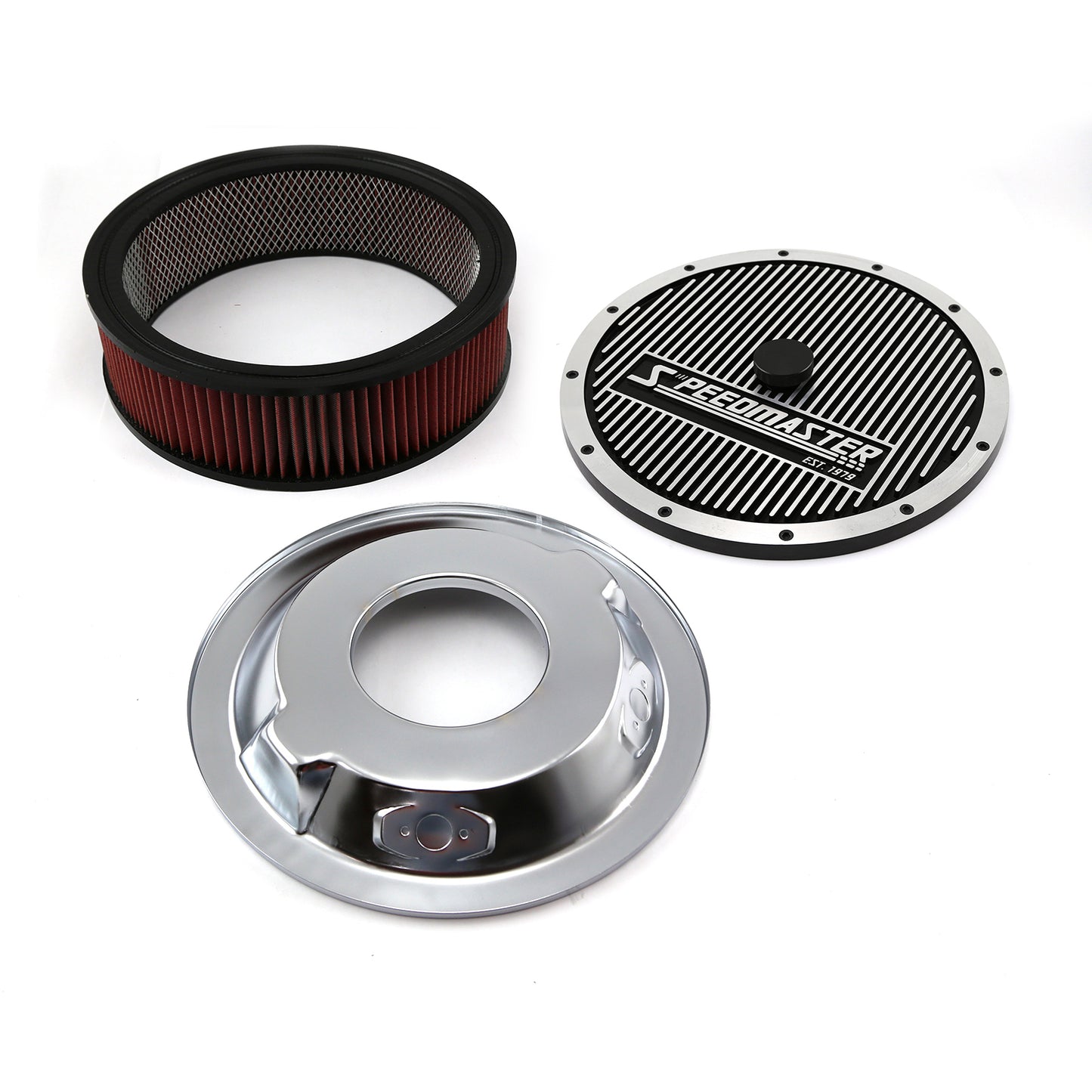 14" x 4" tvättbart element Elite Top Dropped Base Air Cleaner Kit