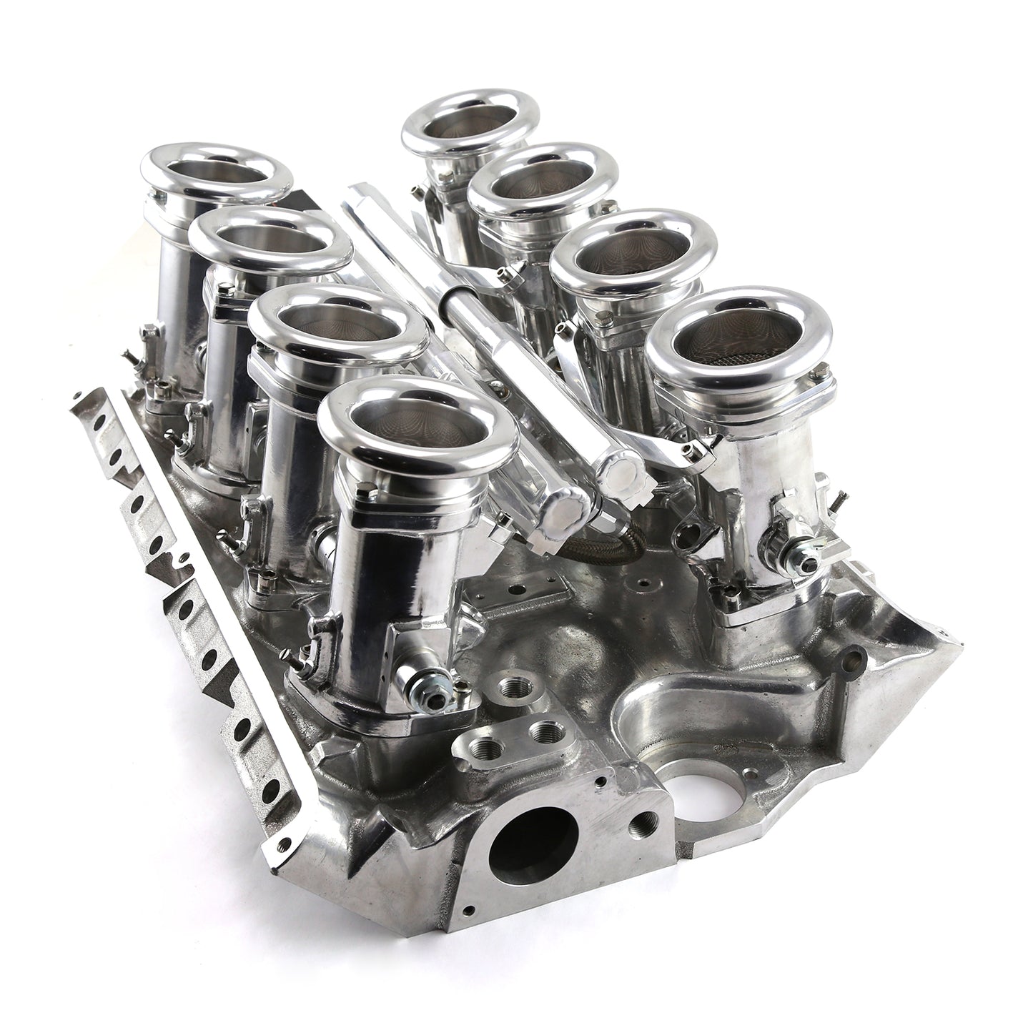 Ford FE 390/427/428 Downdraft 8-stack EFI-insugssystem komplett, polerat