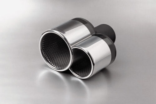 Ändrör Dubbelt Ø 100mm + Ø 80mm, ansl = id Ø 63,5mm (Porsche)