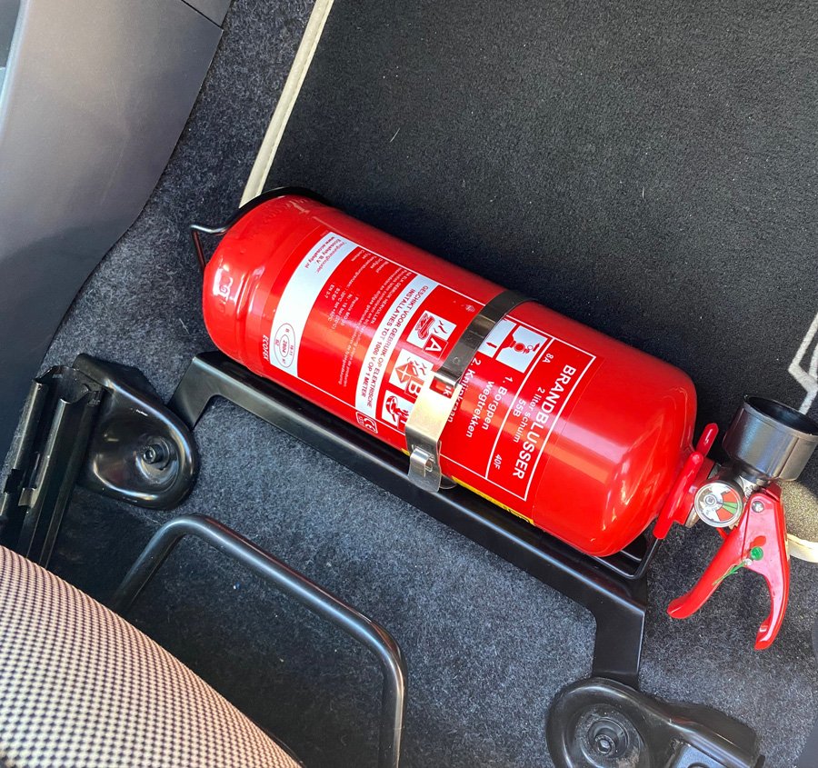 Fiat Abarth 500 Brandsläckarfäste