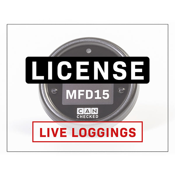 Licens - MFD15 Live Logging