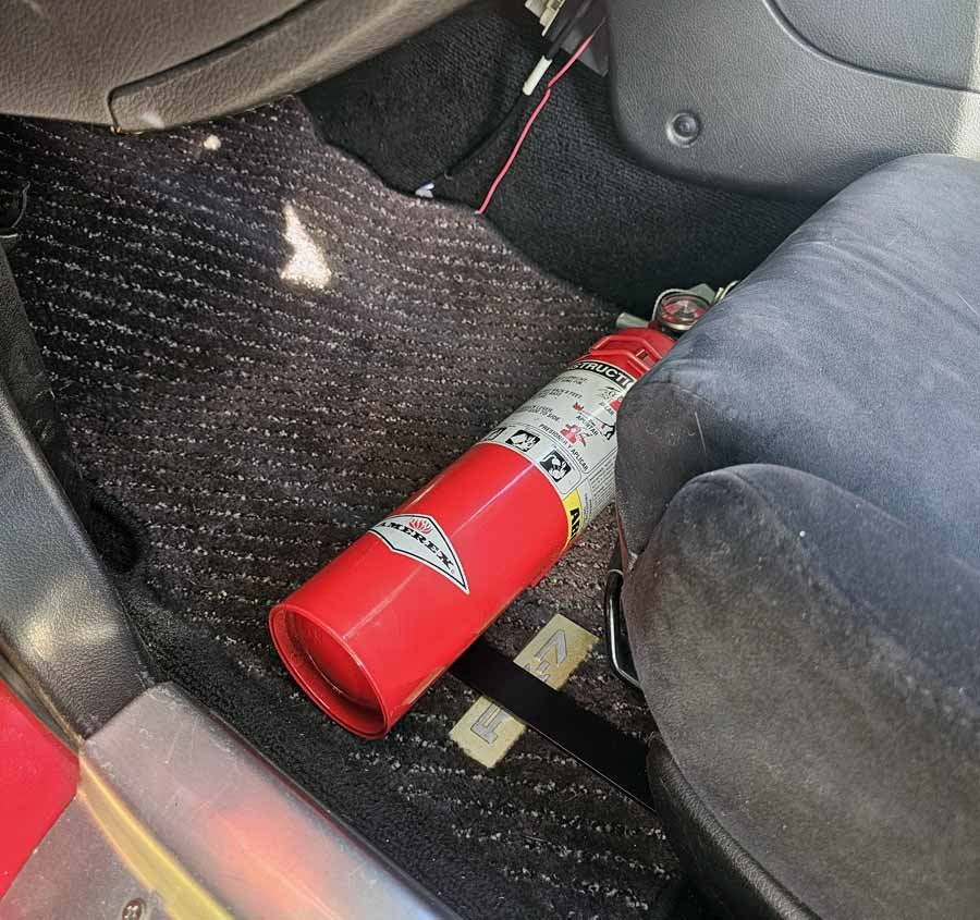 Mazda RX7 FD Brandsläckarfäste