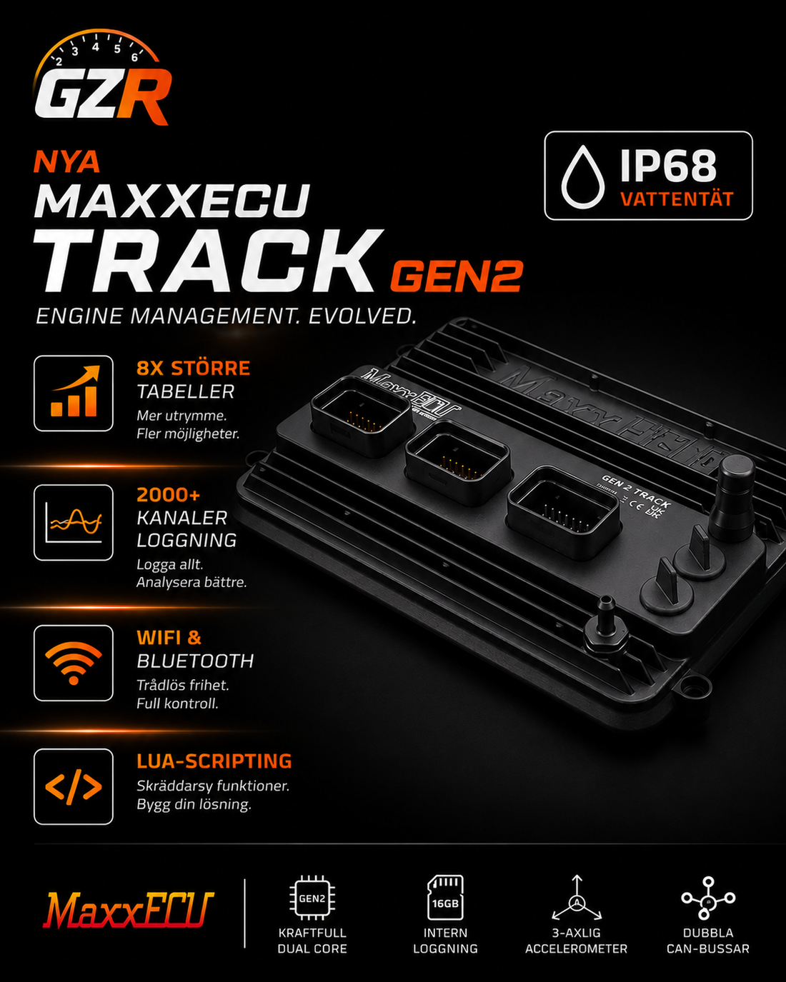 Nu finns MaxxECU GEN2 Track hos GZR!