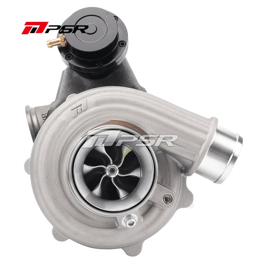 PSR 5855A dubbelkullagrad turbo med kompressorhjul i PTG-design – effektkapacitet upp till 770 hk
