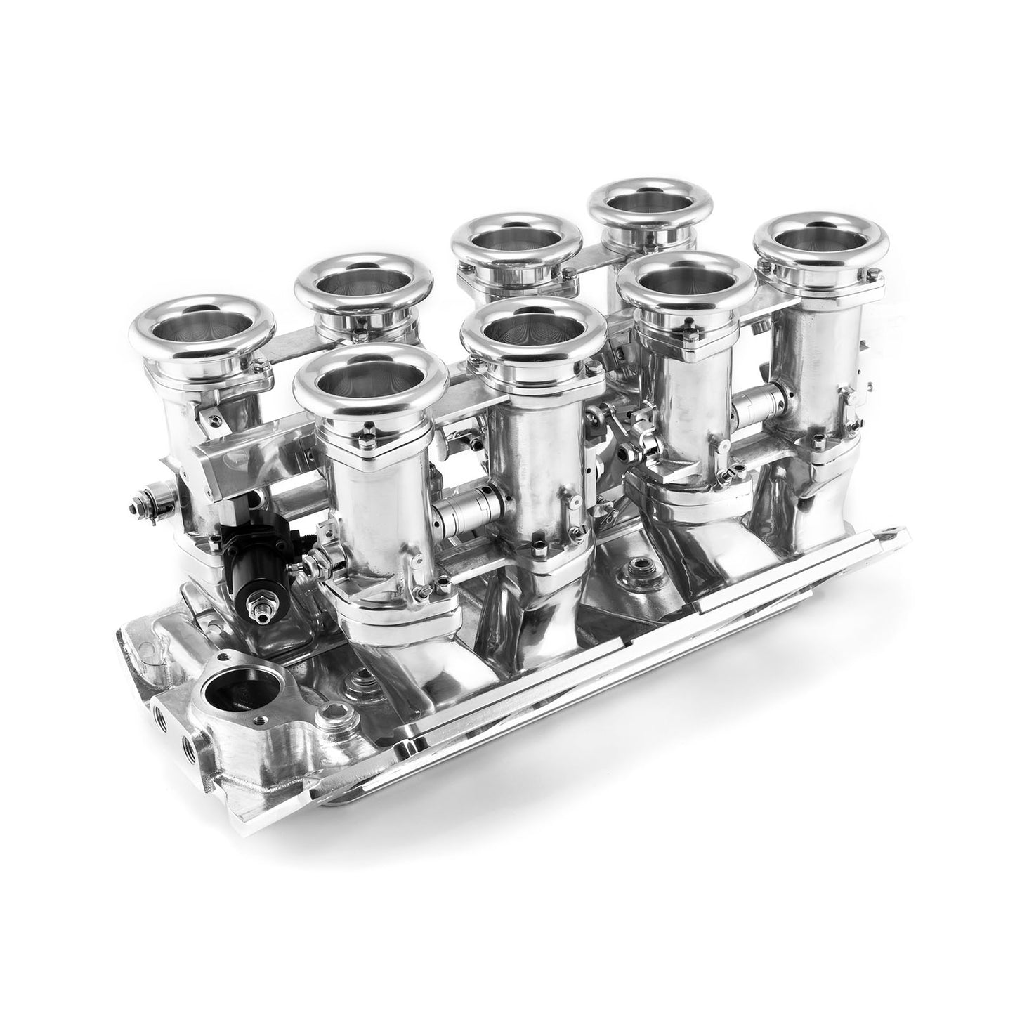 Chevrolet BBC 454 Downdraft 8-stack EFI-insugssystem komplett, polerat