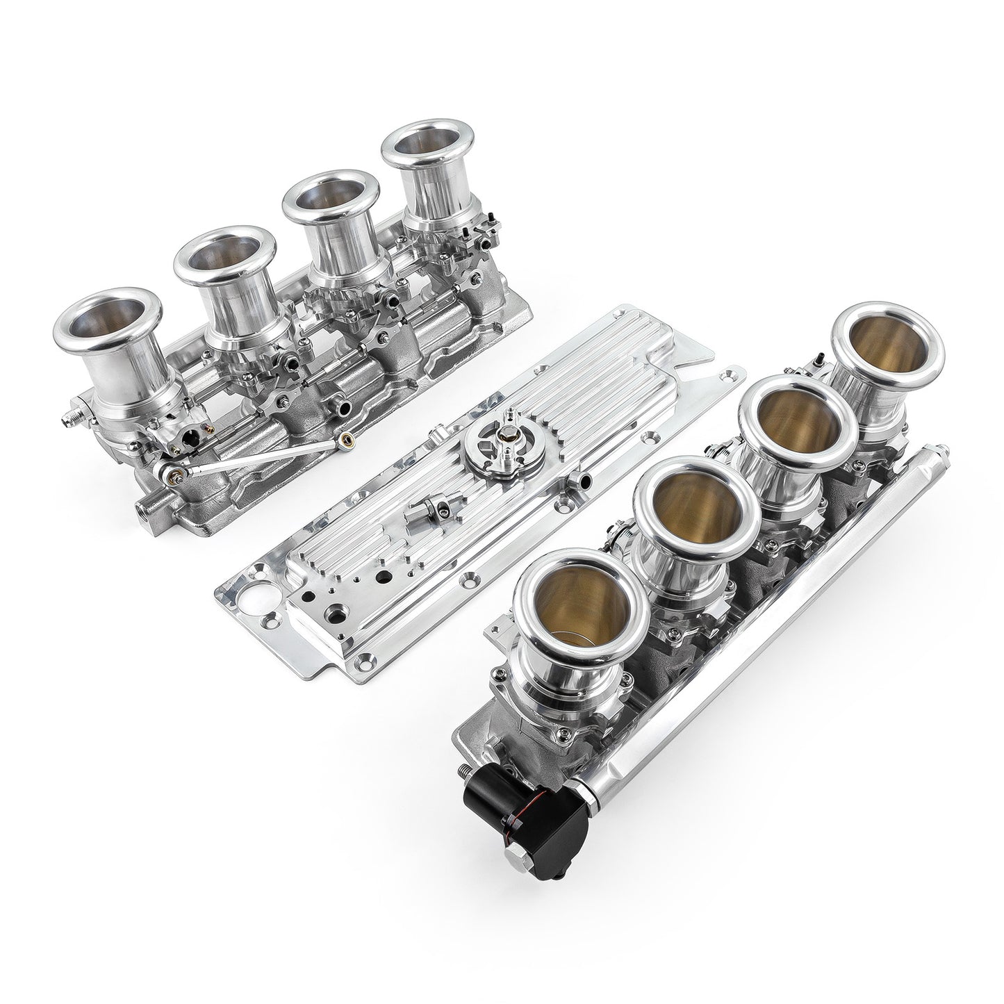 Chevrolet GM LS3 Downdraft 8-stack EFI-insugssystem komplett, polerat