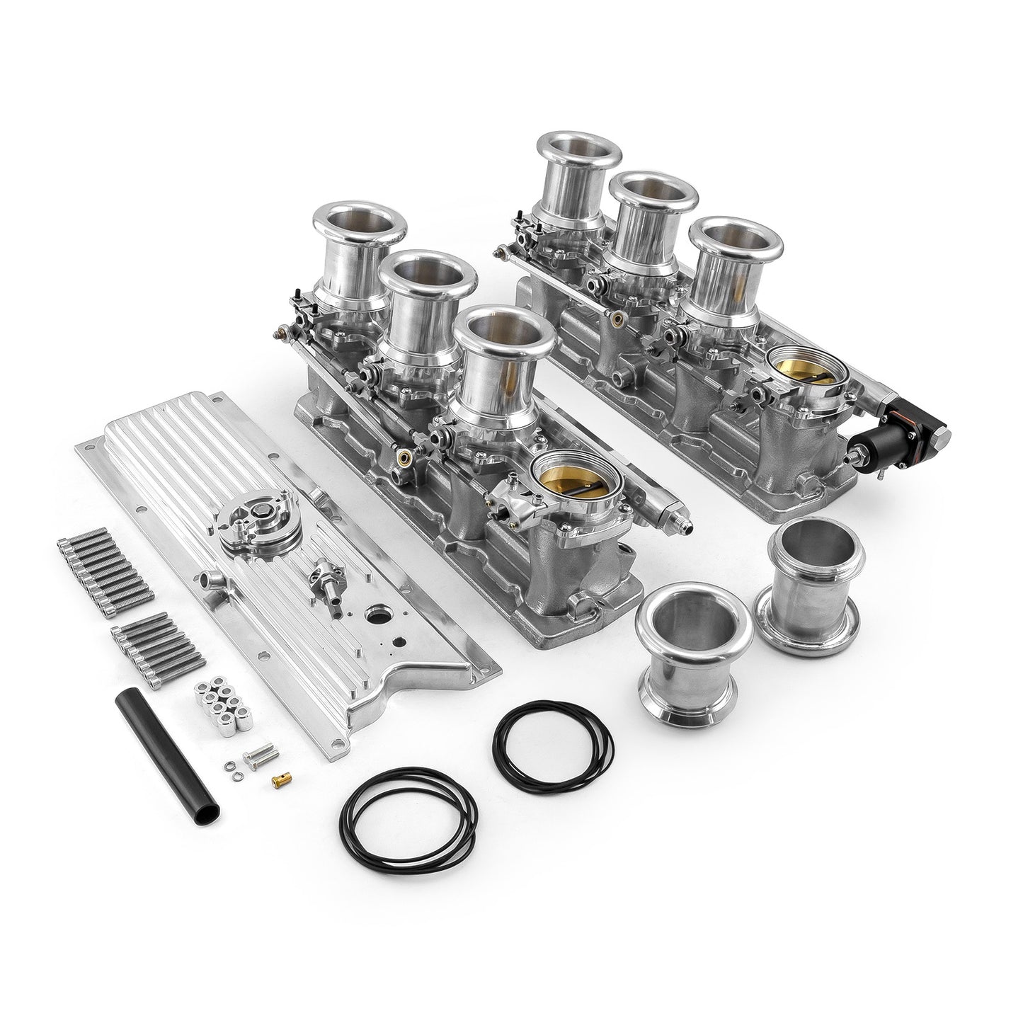 Chevrolet GM LS1 Downdraft 8-stack EFI-insugssystem komplett, polerat