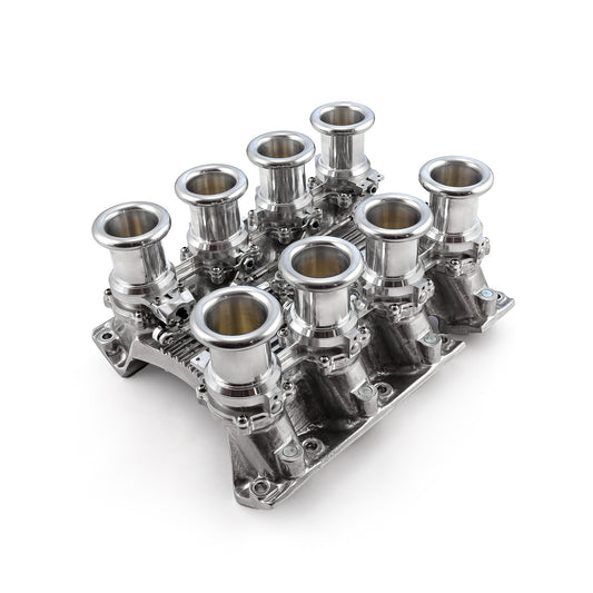 Chevrolet Gen V LT1 Downdraft 8-stack EFI-insugssystem komplett, polerat