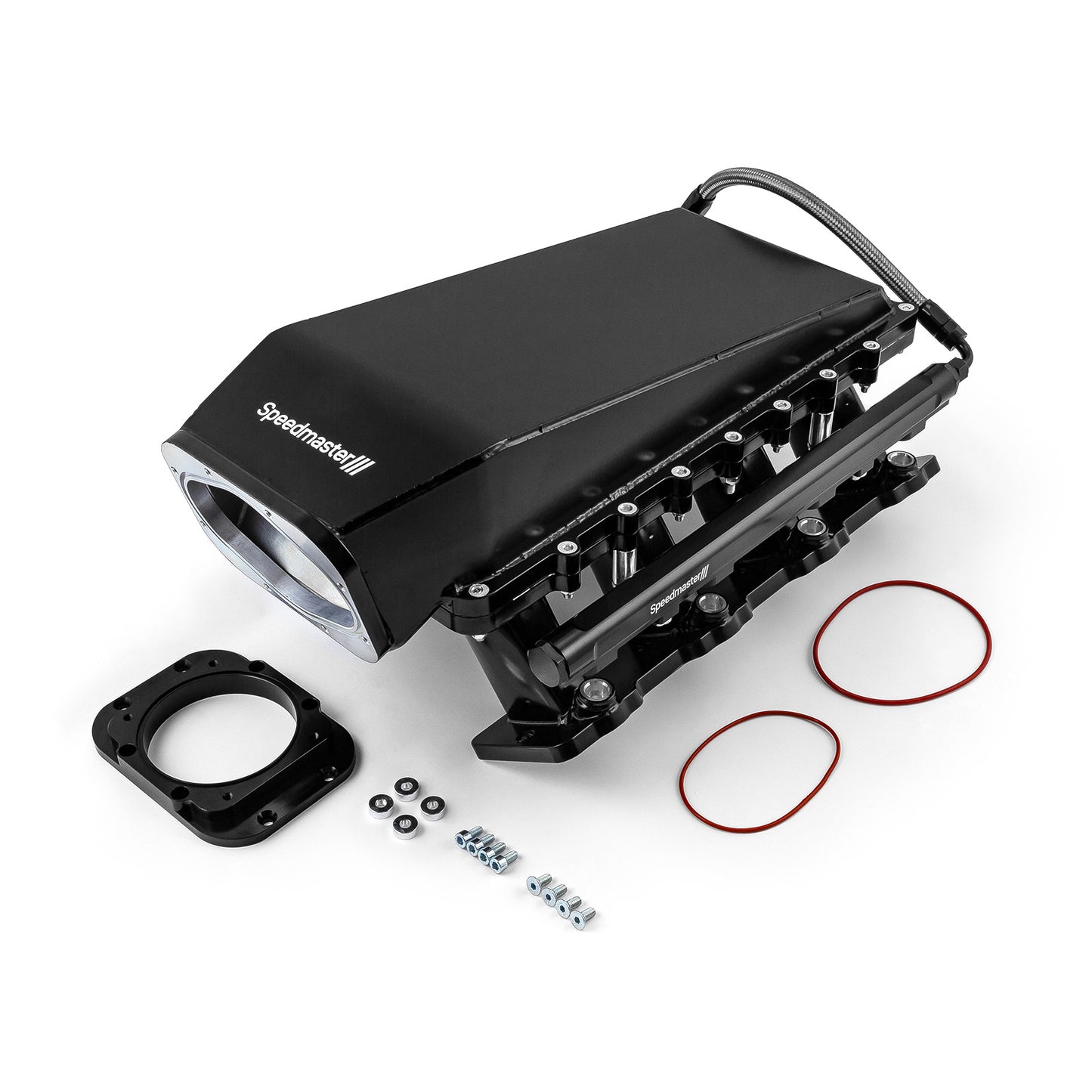Chevrolet GM LS1 2-delat svetsat Ram Air EFI-insug 98 mm 4-bult, svart