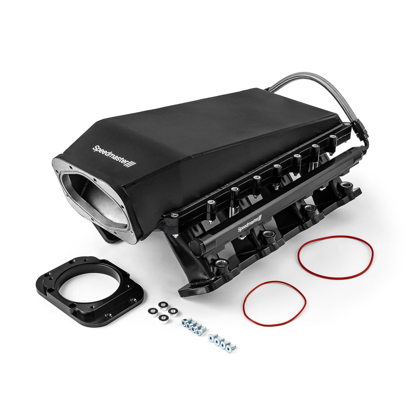 Chevrolet LS3 2-delat svetsat Ram Air EFI-insug 98 mm 4-bult, svart