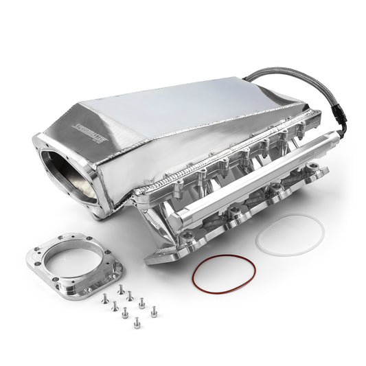 Chevrolet GM LS3 2-delat svetsat Ram Air EFI-insug 98 mm 4-bult, polerat