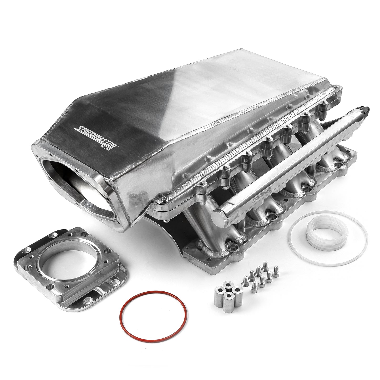 Ford 5.0L Coyote 2-delat svetsat High-Ram EFI-insug 98 mm 4-bult, polerat