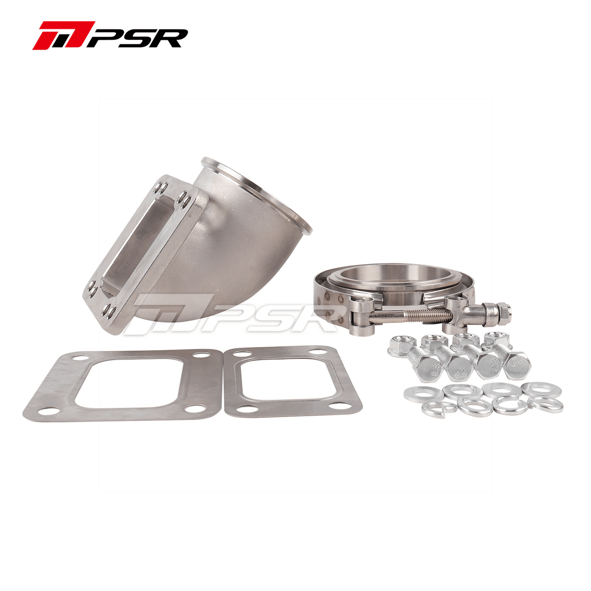 PSR 90° adapter mellan T3/T4 och 3-tums V-band