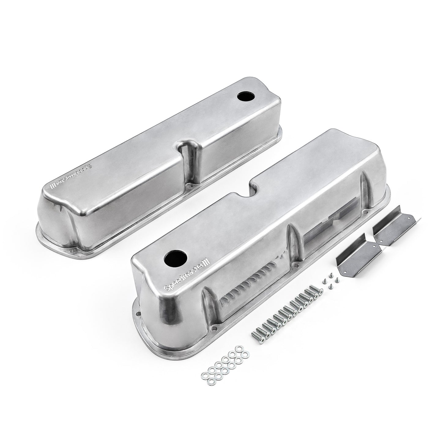 Ford SB 289 302 351 Windsor aluminiumventilkåpor [polerade]