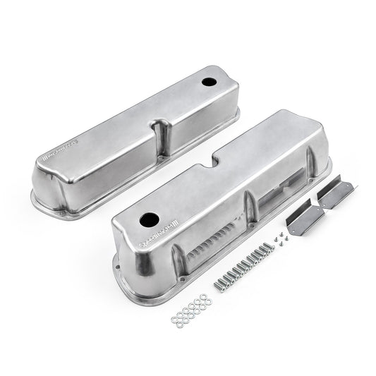 Ford SB 289 302 351 Windsor aluminiumventilkåpor [polerade]