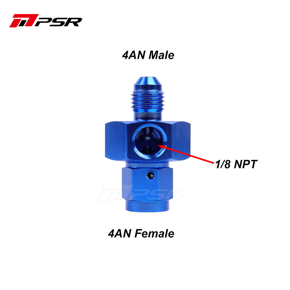 PSR adapter -4 AN hane till hona med 1/8 NPT-uttag