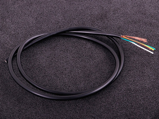 Skärmad kabel 4-ledare svart