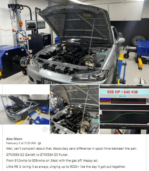 PSR3584 Gen3 dubbelkullagrad turbo