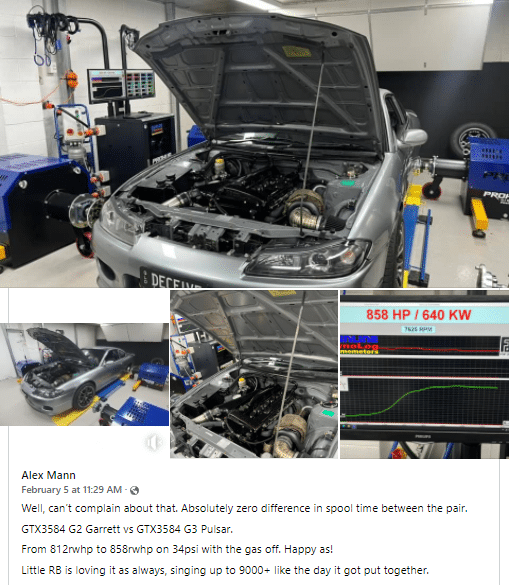 PSR3584 Gen3 dubbelkullagrad turbo