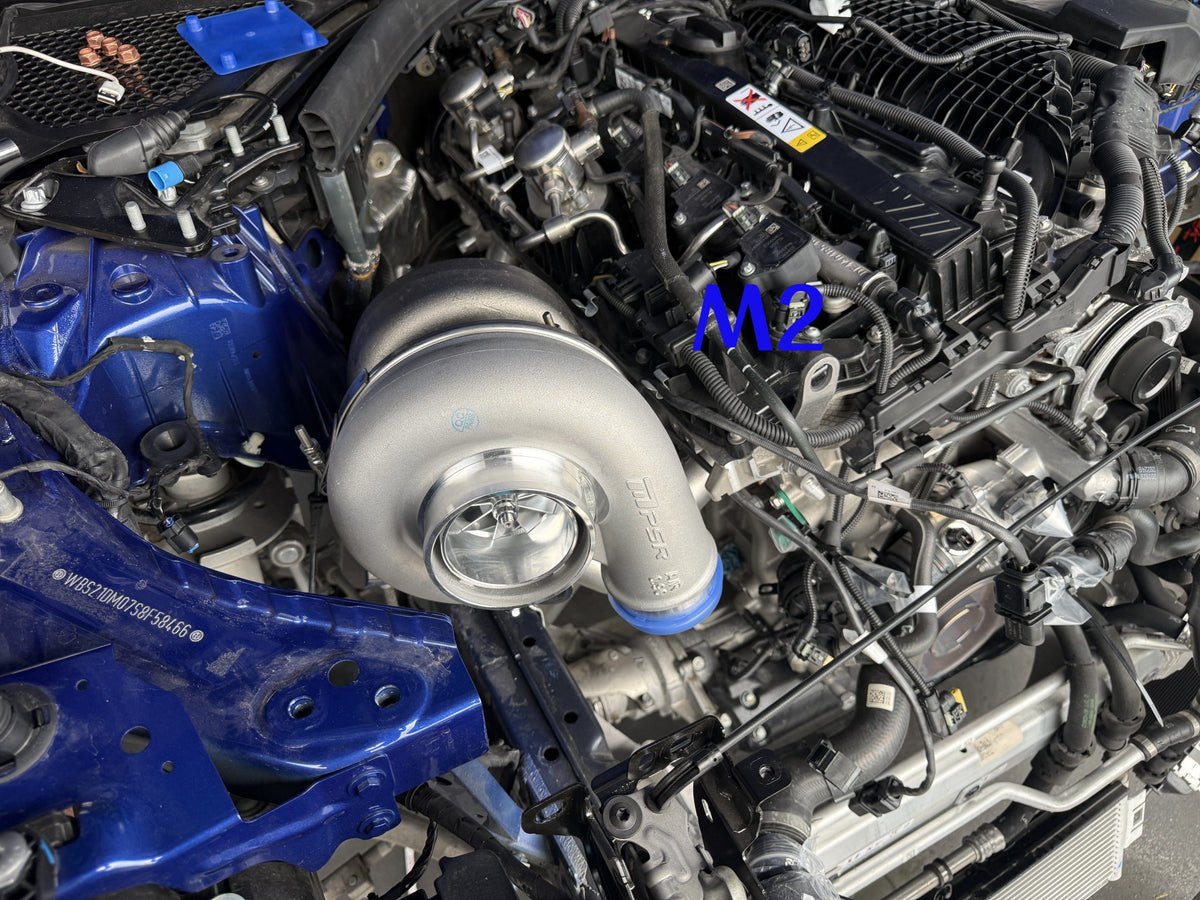 PSR T4 twin-scroll grenrör i rostfritt stål för BMW S58