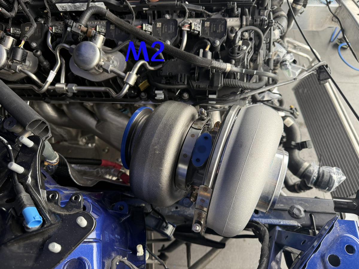 PSR T4 twin-scroll grenrör i rostfritt stål för BMW S58