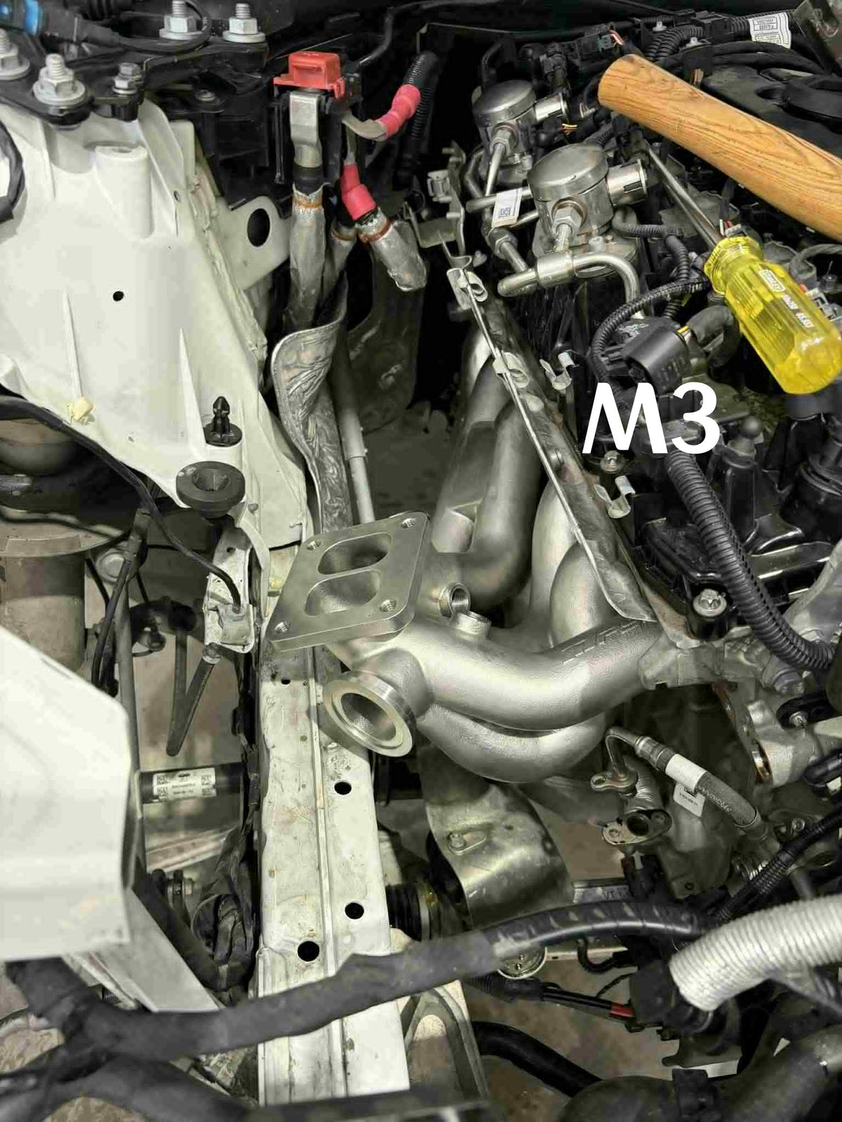 PSR T4 twin-scroll grenrör i rostfritt stål för BMW S58