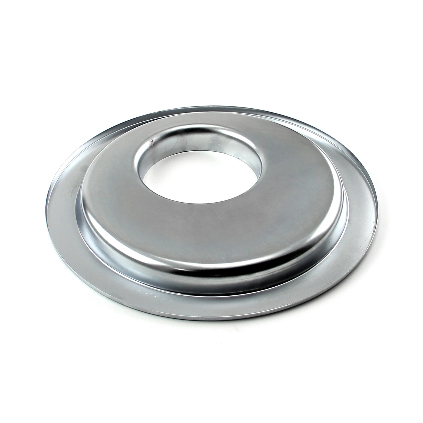 14" Chrome Flat Offset Air Cleaner Base