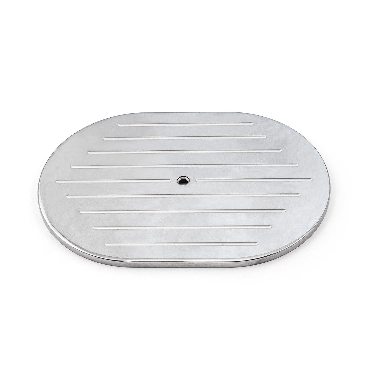 12" aluminium oval kulfräst luftrenare topp