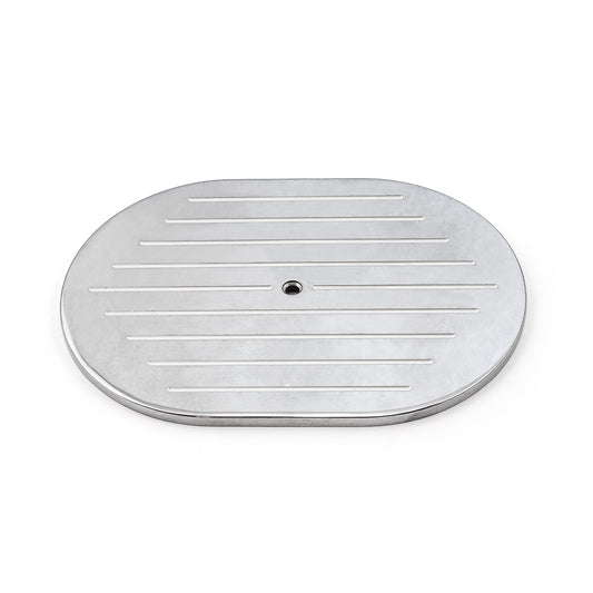 12" aluminium oval kulfräst luftrenare topp