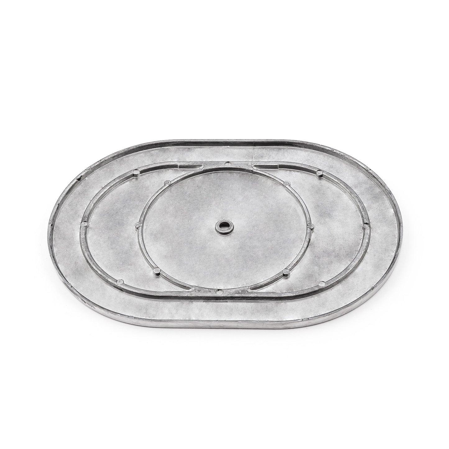 12" aluminium oval kulfräst luftrenare topp