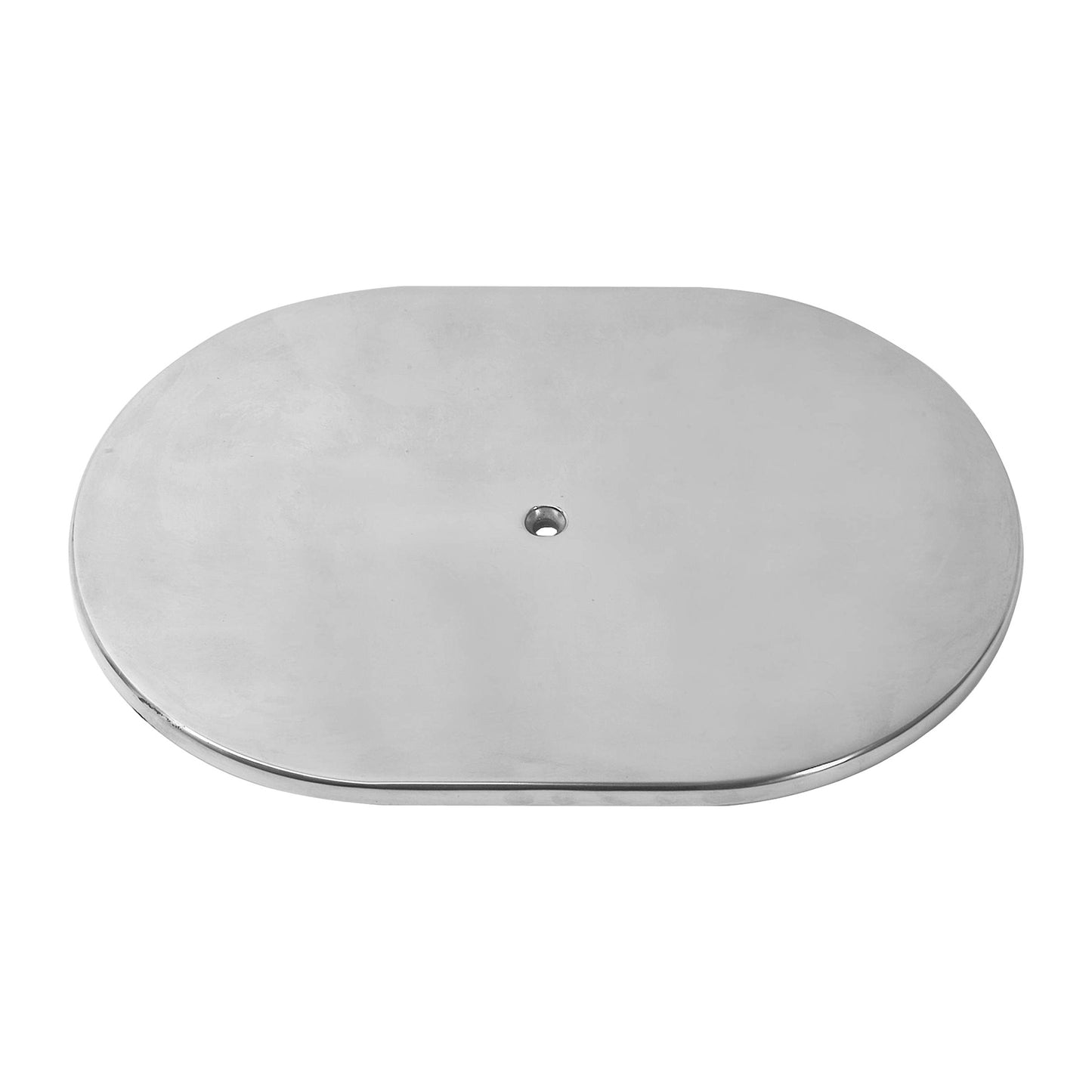 12" aluminium oval vanlig luftrenare topp - polerad