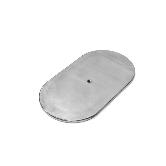 12" aluminium oval vanlig luftrenare topp - polerad