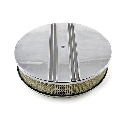 14" Classic Finned Polerad Aluminium Luftrenarsats med 3" Element