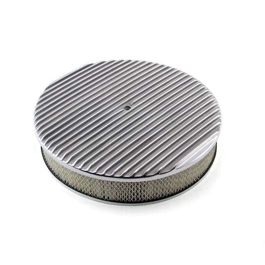 14" Classic Finned Aluminium Air Cleaner Kit med 3" Element