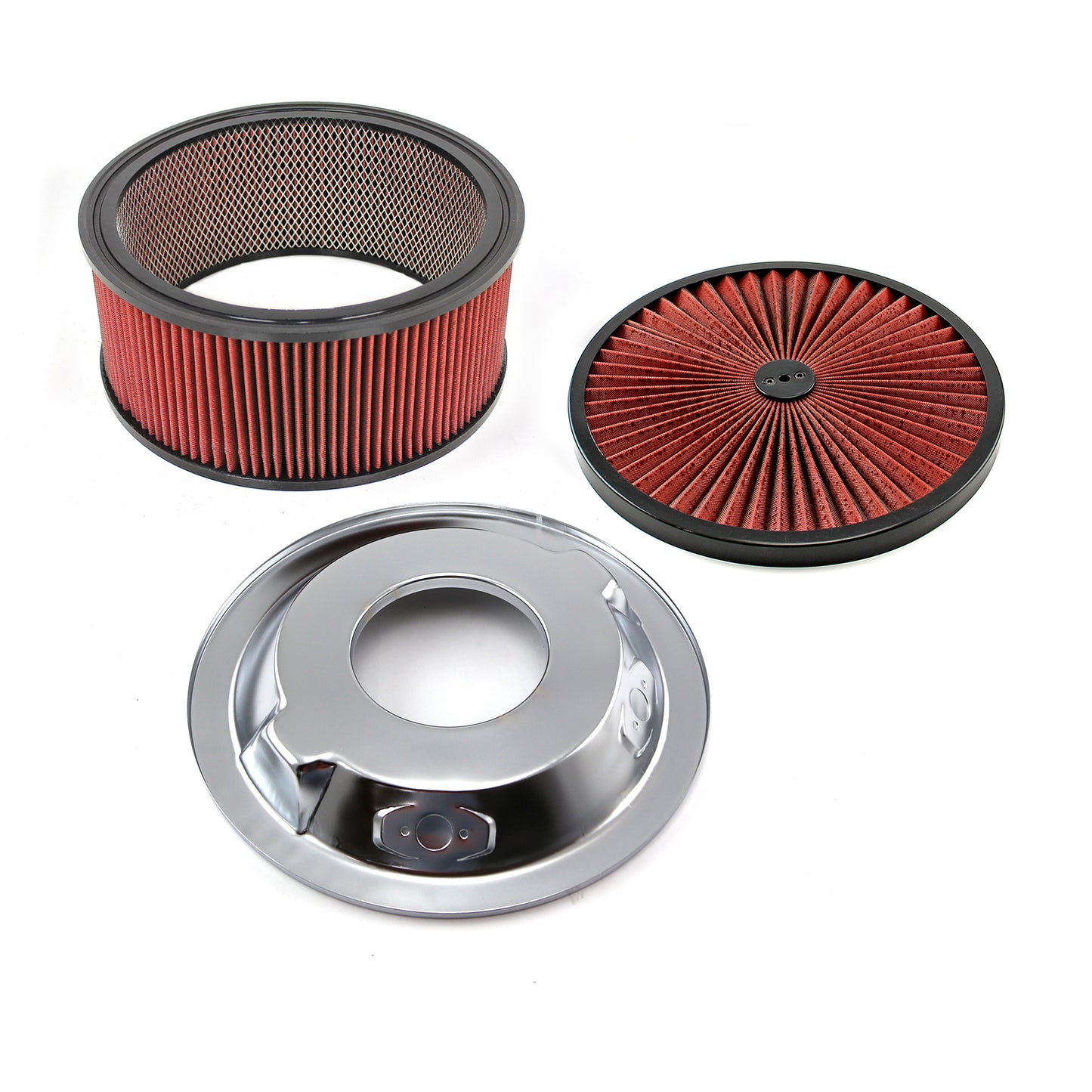14" x 6" Tvättbart element extremtopp med svart ring tappad basluftrenarsats