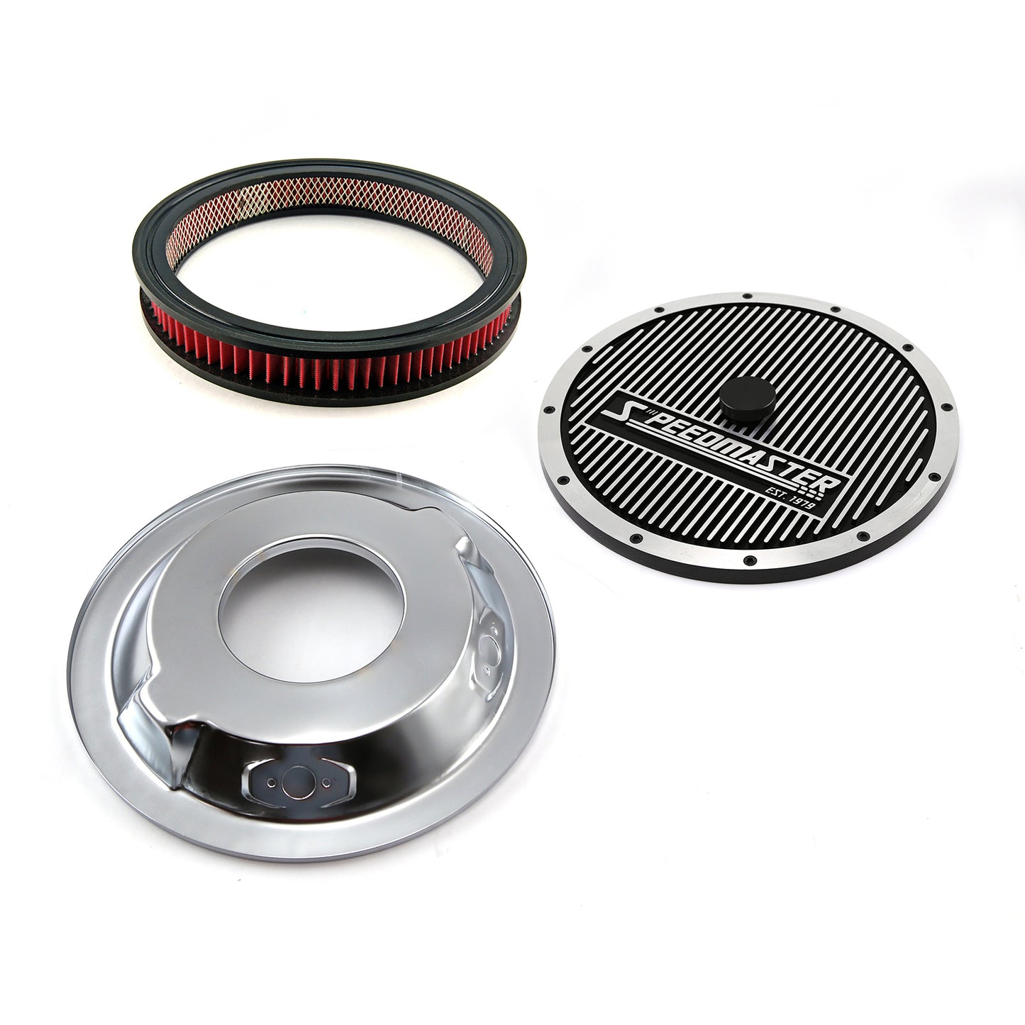 14" x 2" tvättbart element Elite Top Dropped Base Air Cleaner Kit