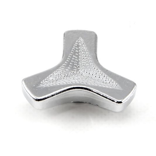 Air Cleaner Nut 1/4-20 Chrome Tri-Bar Style