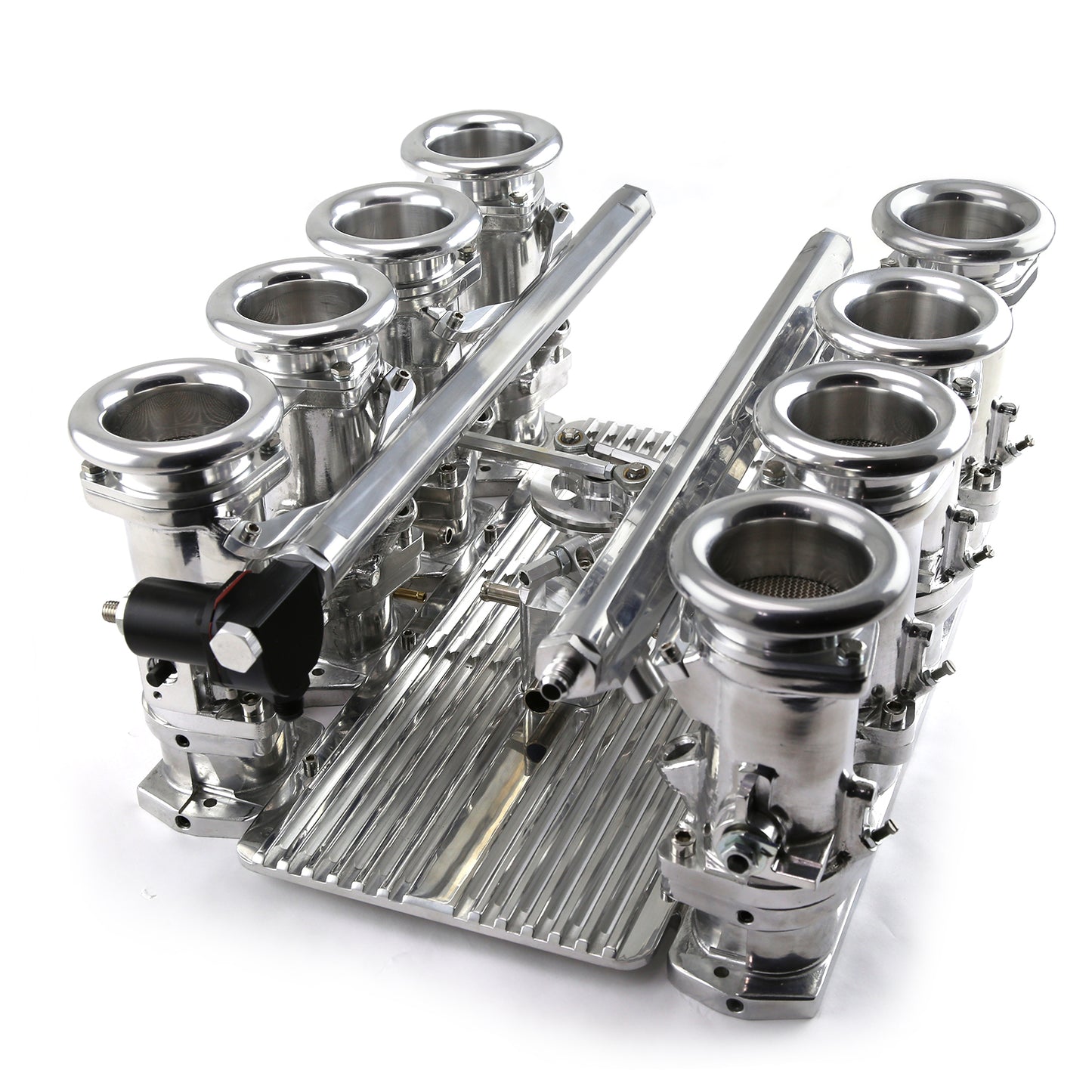 Chrysler HEMI 6.1L Downdraft 8-stack EFI-insugssystem komplett, polerat