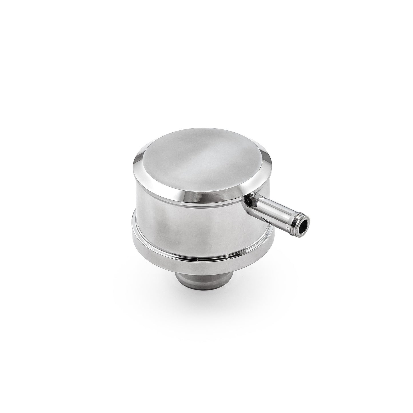 polerade aluminium slät vevhusventilation för ventilkåpa – med PCV ventilationsrör to (1" Neck insticksmodell)
