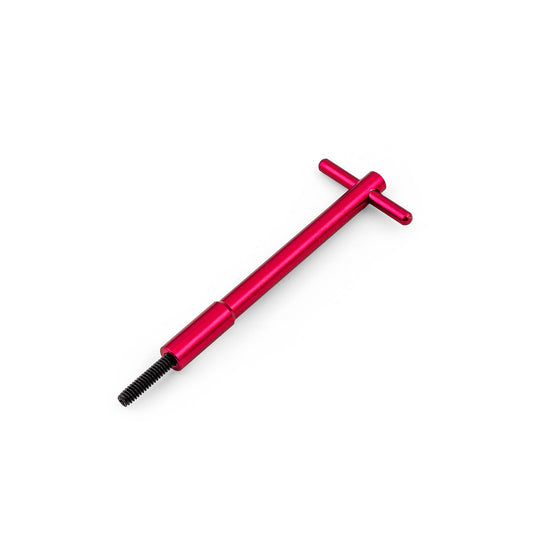 ventilkåpsmuttrar 5 3/8" höga T-handtag vingmutter 1/4-20 x 1" pinnbult Red aluminium