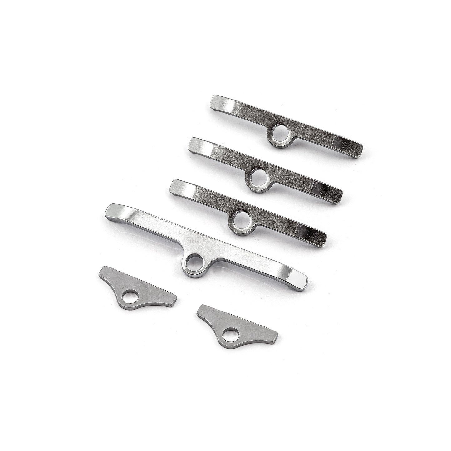 Ford SB 289 302 351 Windsor 4 1/2" kromade Valve Cover Hold Down Spreader Bars
