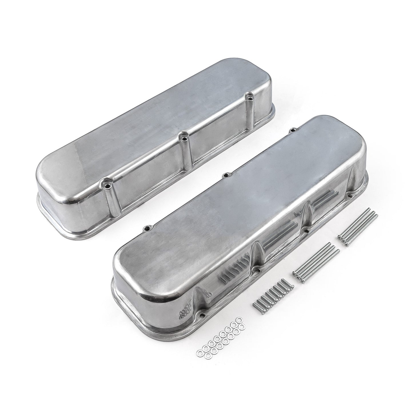 Chevy BBC 454 aluminium slät Valve Cover – höga utan hål