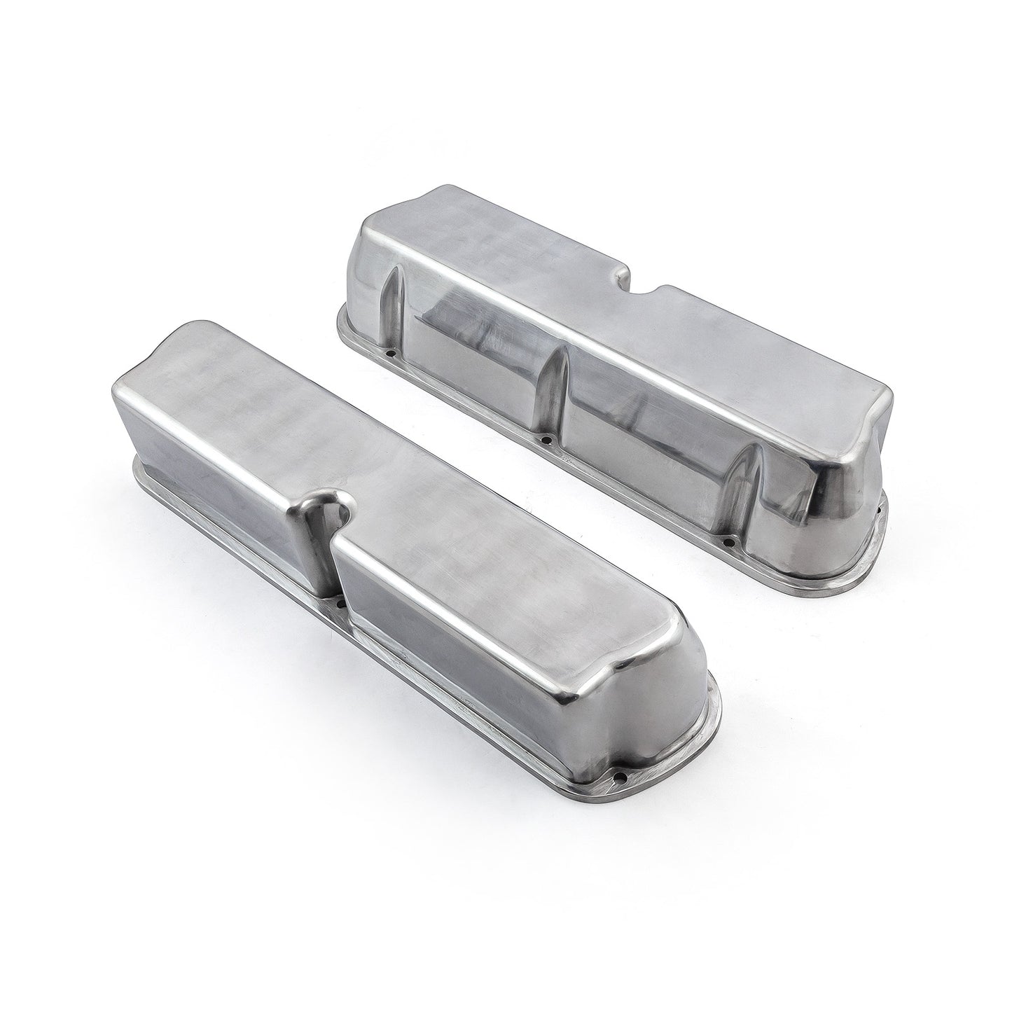 Ford SB 289 302 Windsor aluminium slät Valve Cover – höga utan hål