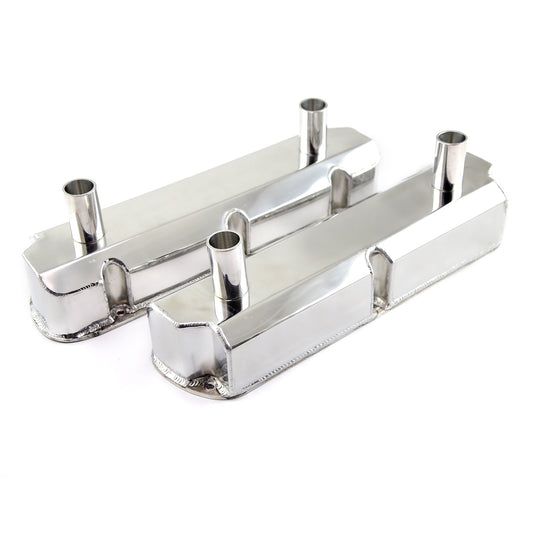 Ford SB 289 302 351 Windsor satin Fabricated Circle Track Valve Covers höga
