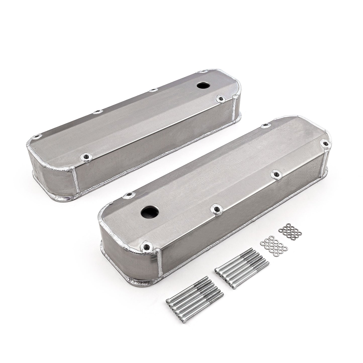 Ford BBF 429 460 satin långbult svetsade ventilkåpor – höga med hål