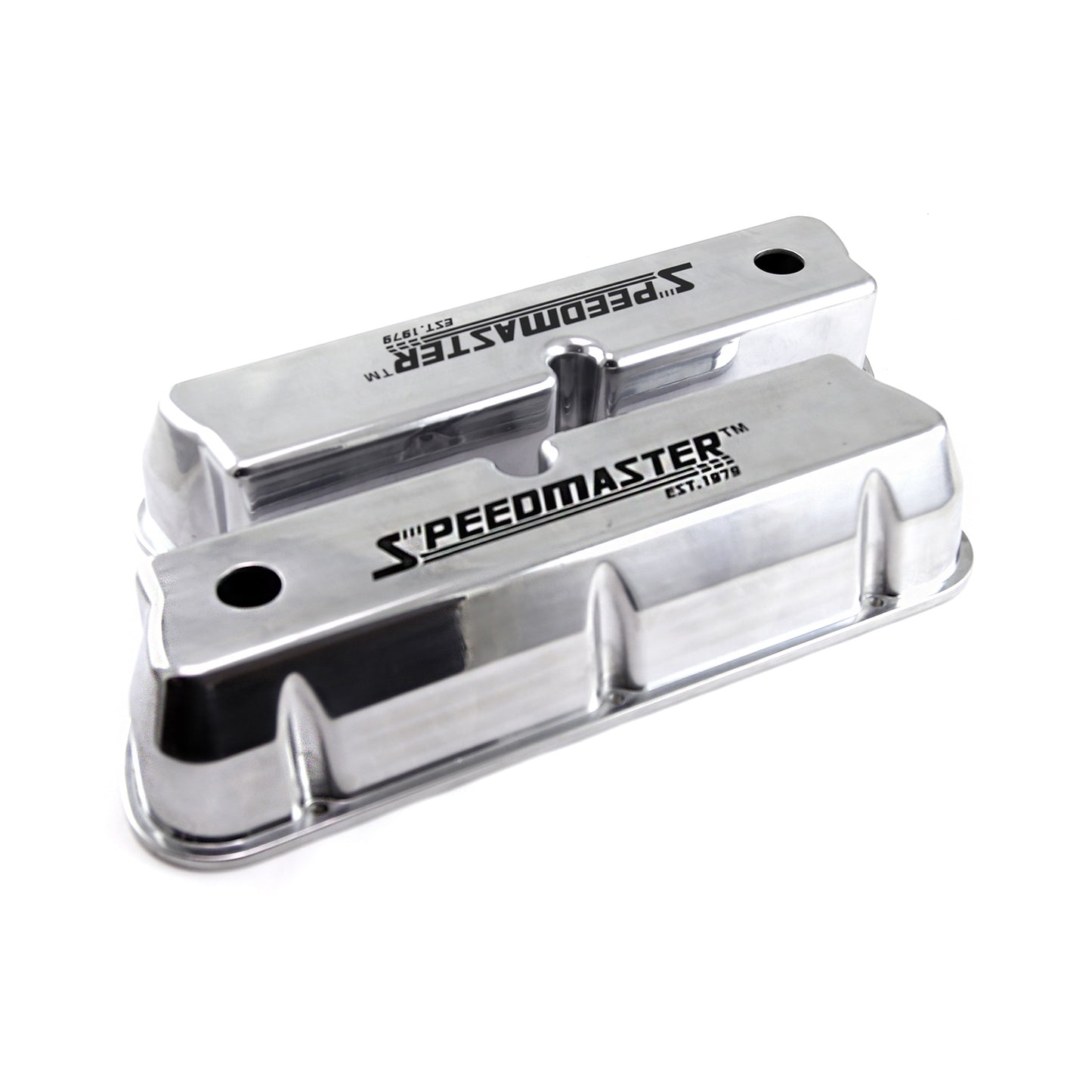 Ford SB 289 302 351w polerade aluminium svarta Letter Valve Covers