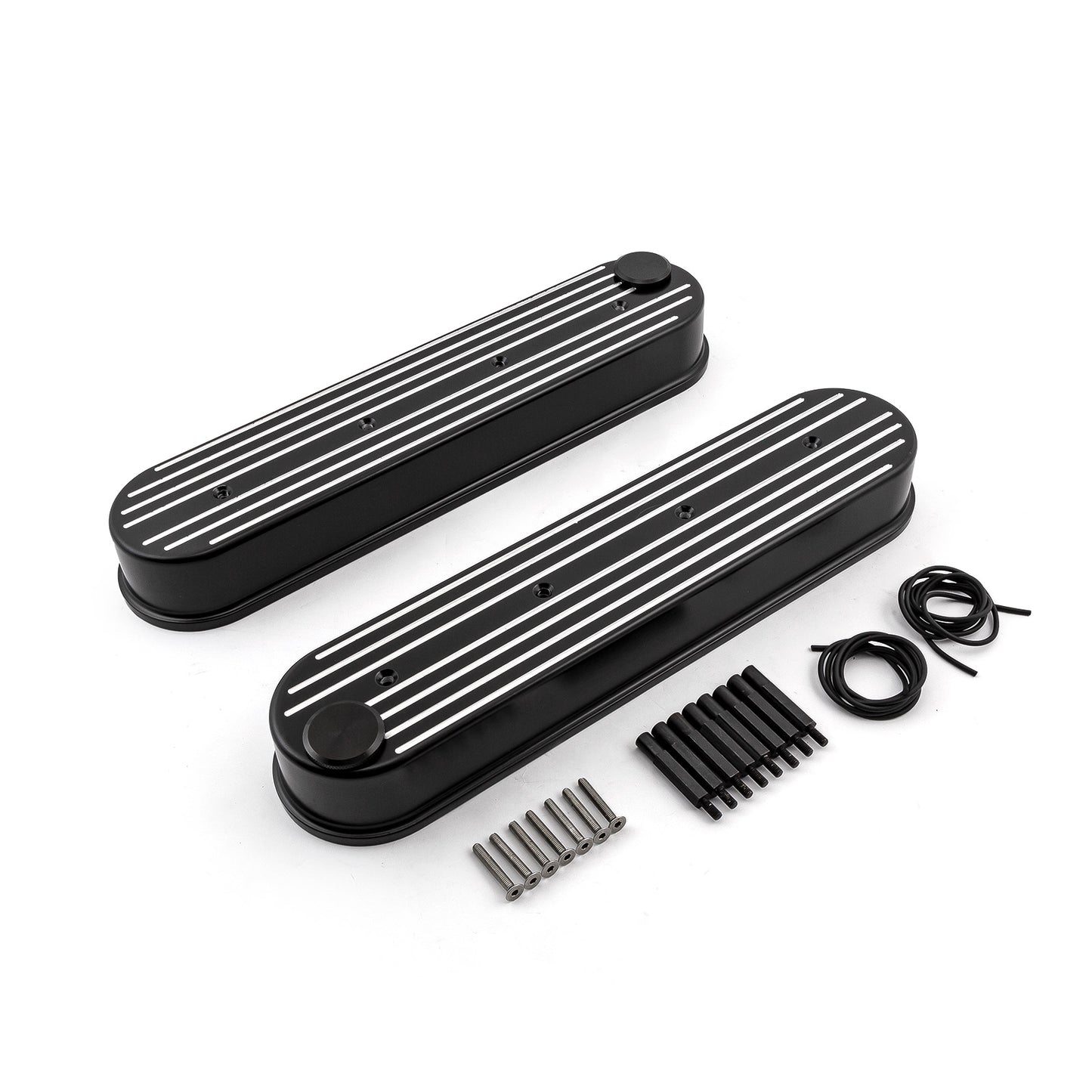 Chevy Ls1 Ls2 Ls3 Ls6 Ls7 svarta kulfräst Valve Covers – W/O tändspolefästen