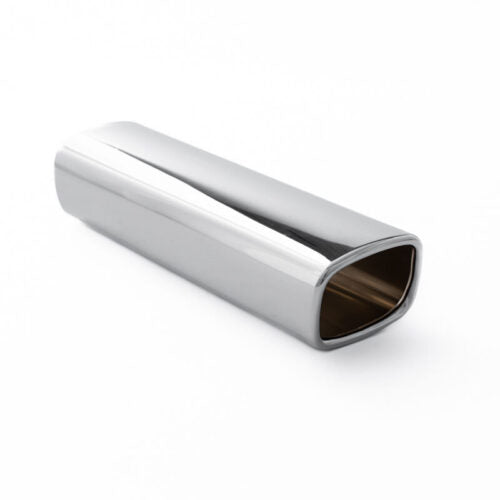 Ändrör Rektangulärt 82×65mm, med rullad kant, polerat. Längd = 300mm